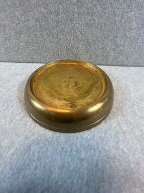 Round Brass Riser/Stand for a Candle or Vase.